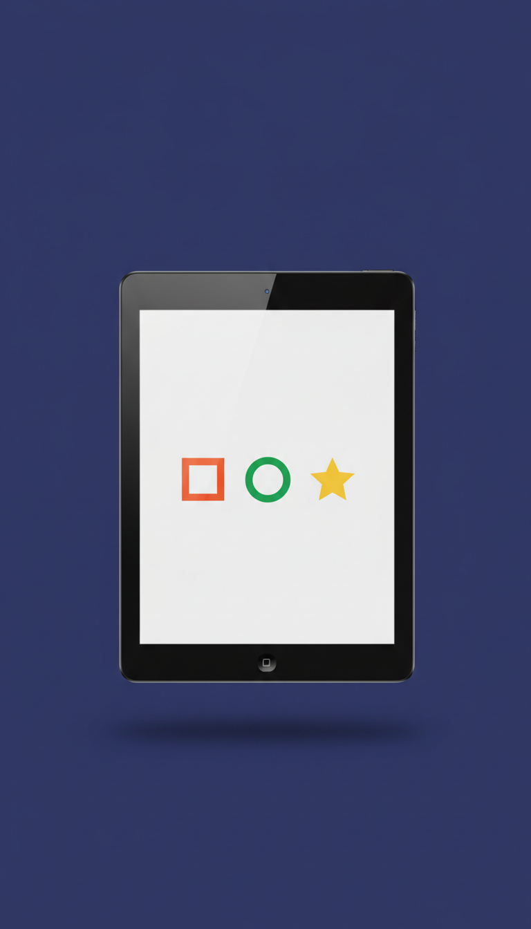 Tablette de vote digitale bleu indigo