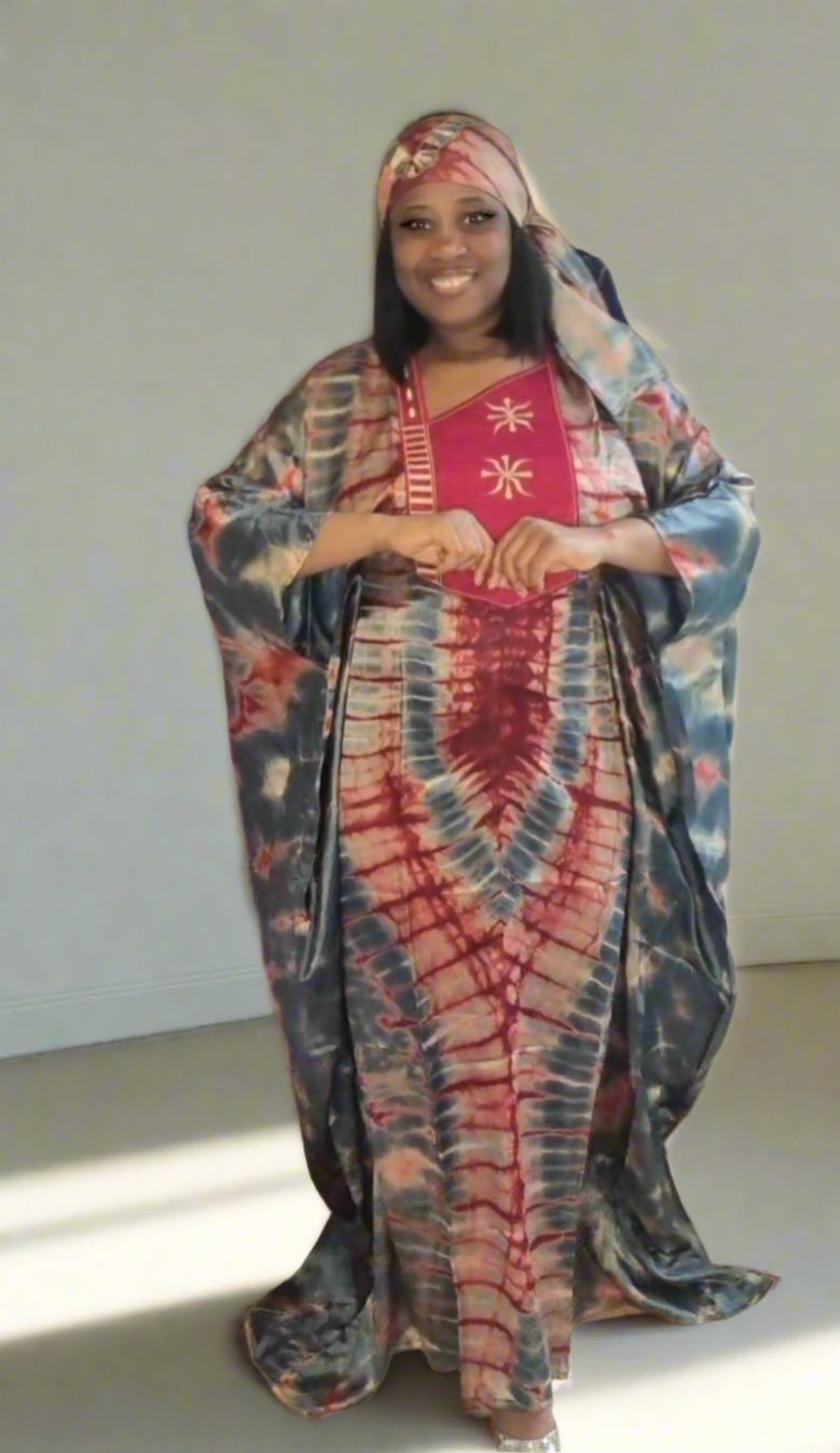 BOUBOU SOIE KAMPALA BRODÉ