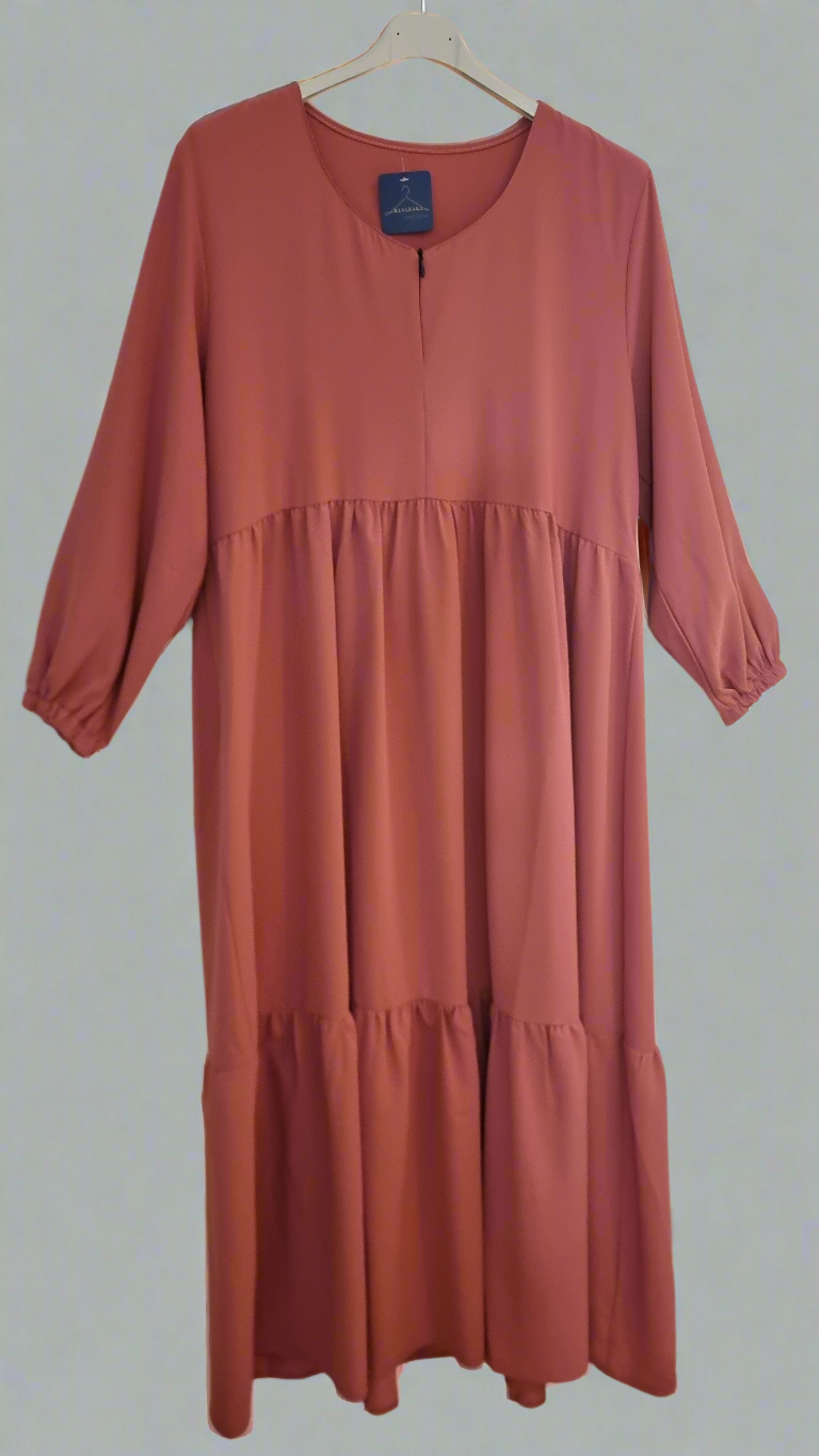 ROBE DE PRIÈRE SOIE DE MEDINE - ROSE TERRACOTTA Mysthara
