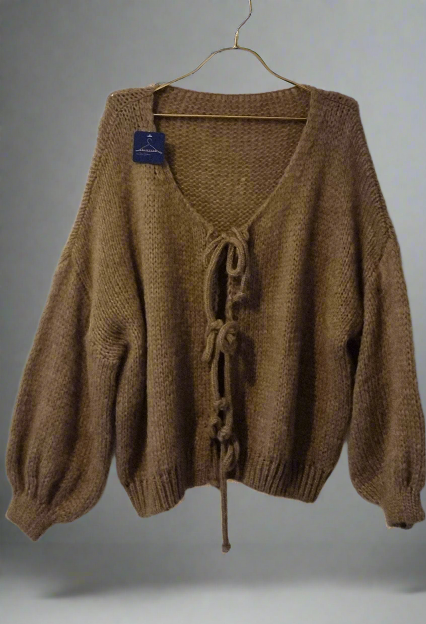 CARDIGAN NOEUD EN MAILLE Mysthara