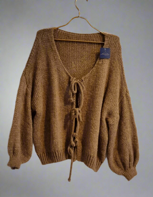 CARDIGAN NOEUD EN MAILLE Mysthara