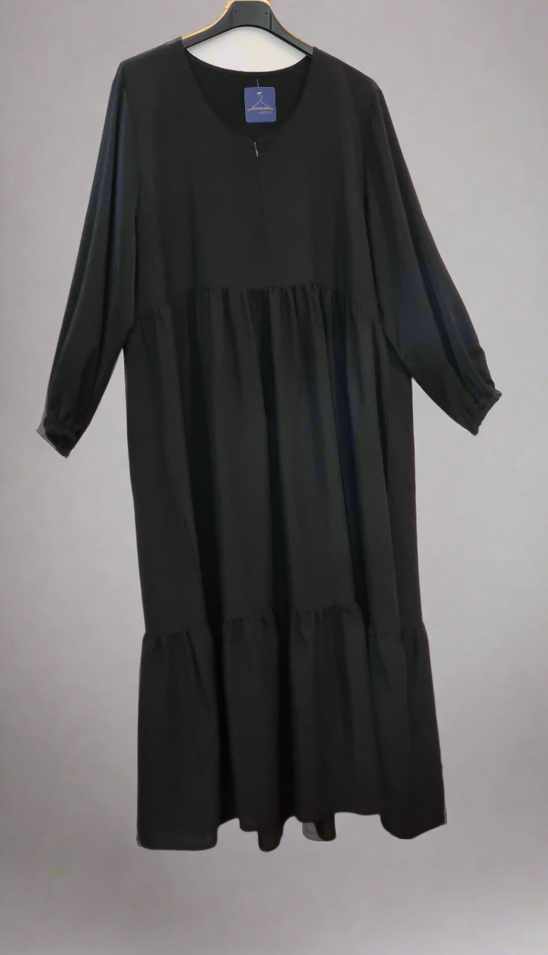 ROBE DE PRIÈRE SOIE DE MEDINE - NOIR Mysthara
