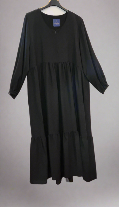 ROBE DE PRIÈRE SOIE DE MEDINE - NOIR Mysthara