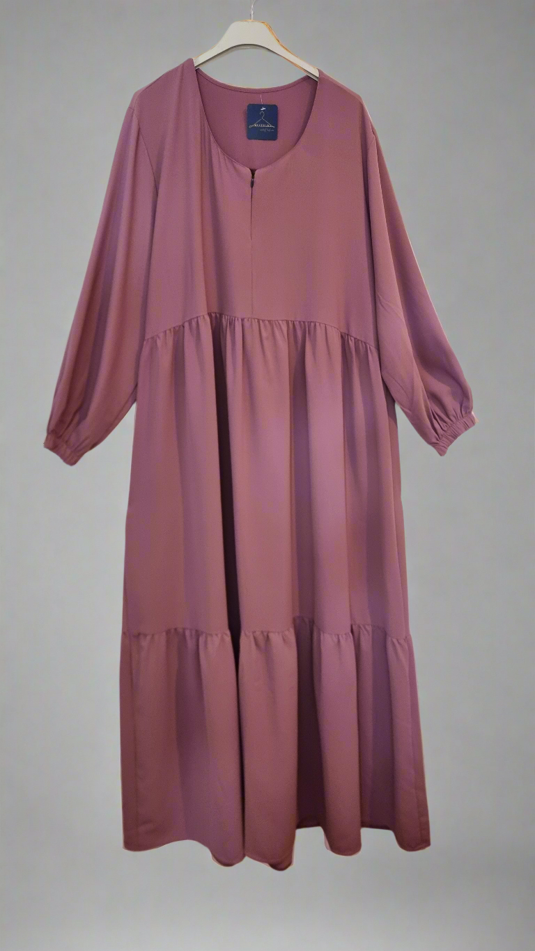 ROBE DE PRIÈRE SOIE DE MEDINE - MAUVE Mysthara
