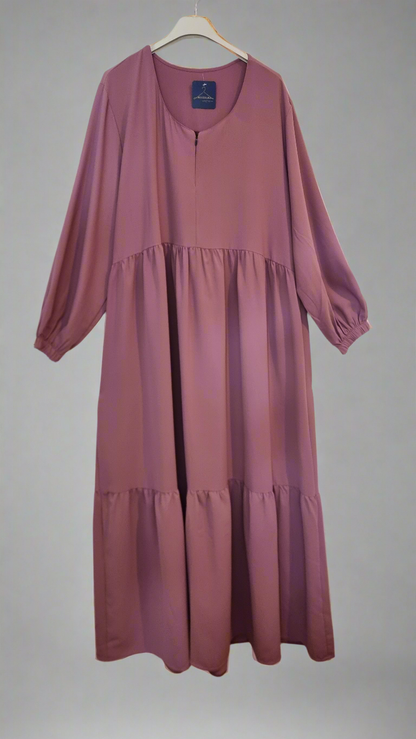 ROBE DE PRIÈRE SOIE DE MEDINE - MAUVE Mysthara