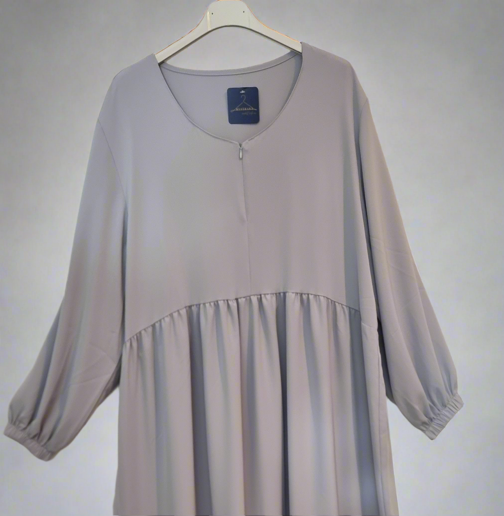 ABAYA - SOIE DE MEDINE AVEC ZIP Mysthara