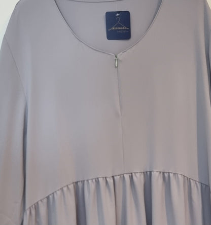 ABAYA - SOIE DE MEDINE AVEC ZIP Mysthara