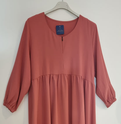 ROBE DE PRIÈRE SOIE DE MEDINE - ROSE TERRACOTTA Mysthara