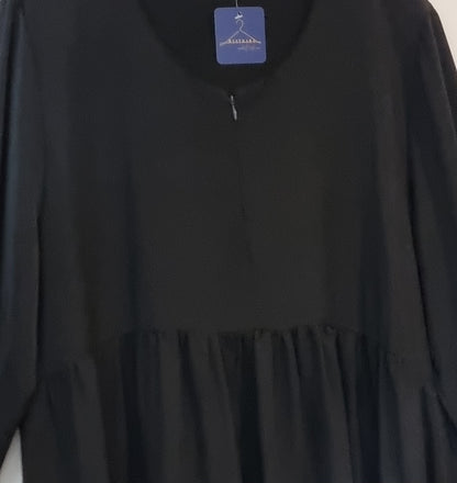 ROBE DE PRIÈRE SOIE DE MEDINE - NOIR Mysthara